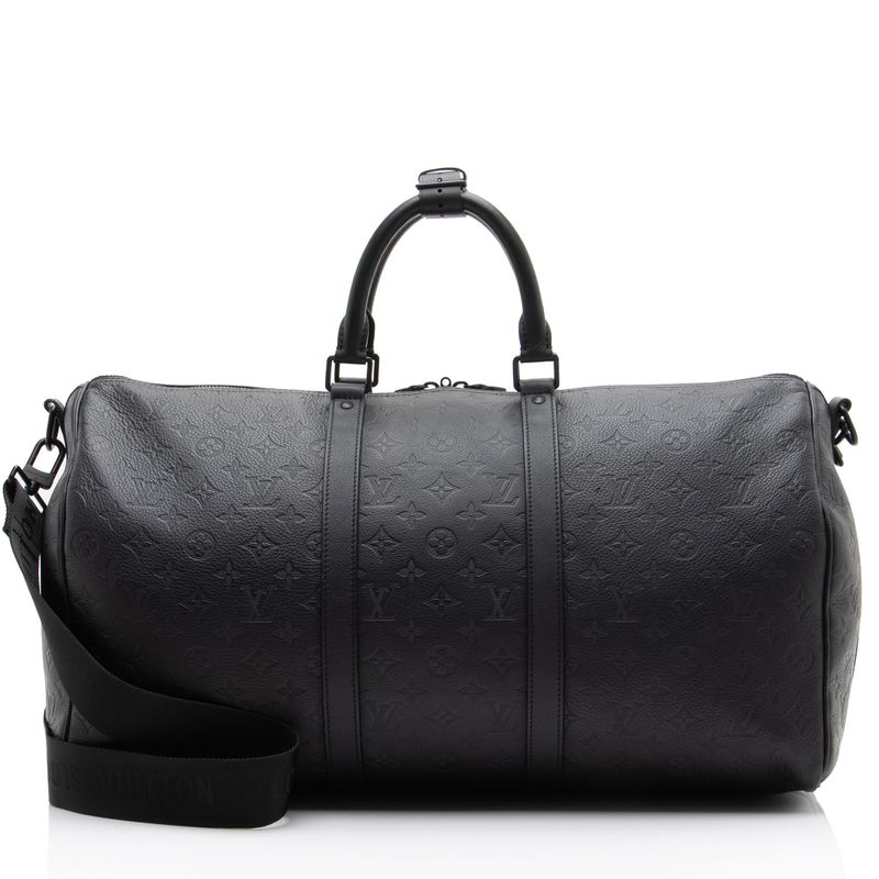 Louis Vuitton Monogram Shadow Keepall Bandouliere 50 Duffle